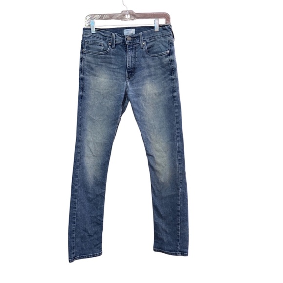 DENIZEN Levi’s Men’s 208 Regular Taper Jeans 29x32 Dark Wash Distressed - Picture 1 of 4